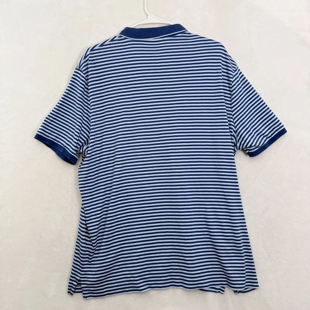 Polo Ralph Lauren Polo Shirt Mens XL Blue Stripe Classic Fit Pony